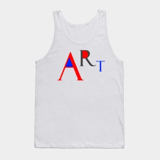 Art funny letters word Tank Top